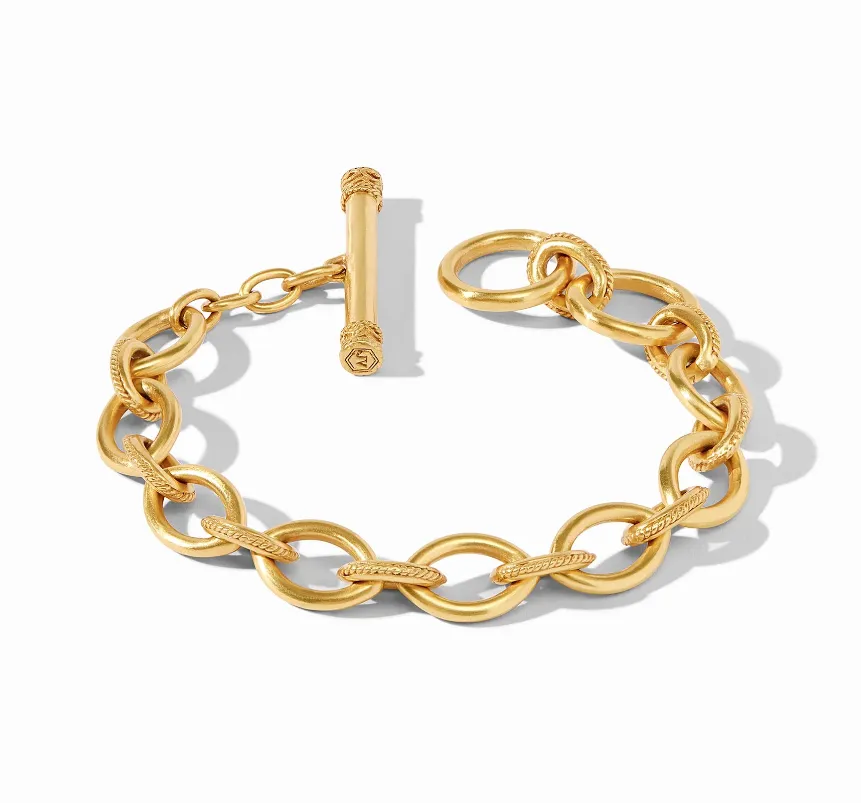 Delphine Link Bracelet-  Gold