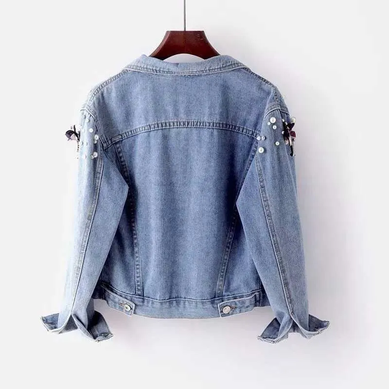 Denim Bella™ | Women's Eye-Catching Denim Jacket | Distressed Style, Lightweight Fabric & Trendy Fit