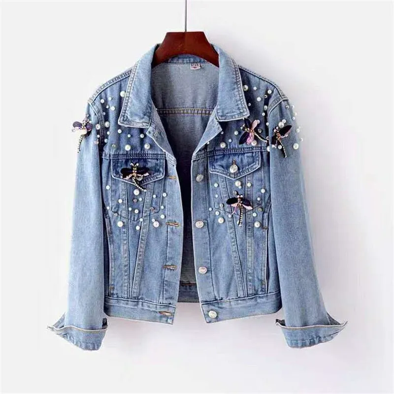 Denim Bella™ | Women's Eye-Catching Denim Jacket | Distressed Style, Lightweight Fabric & Trendy Fit