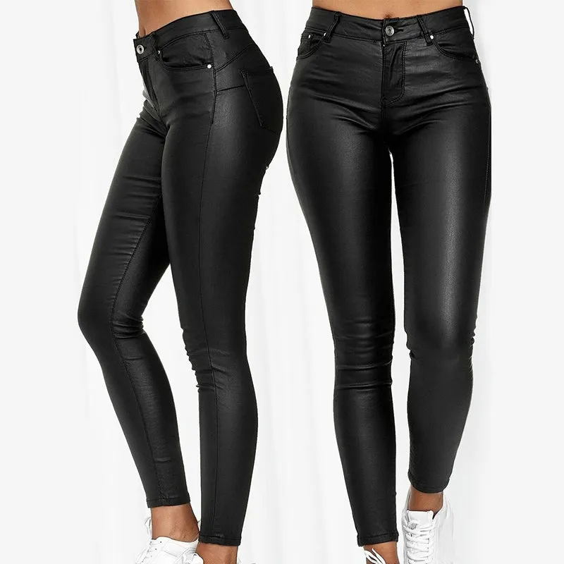 Diana® | Stretch Trousers In Leather Look