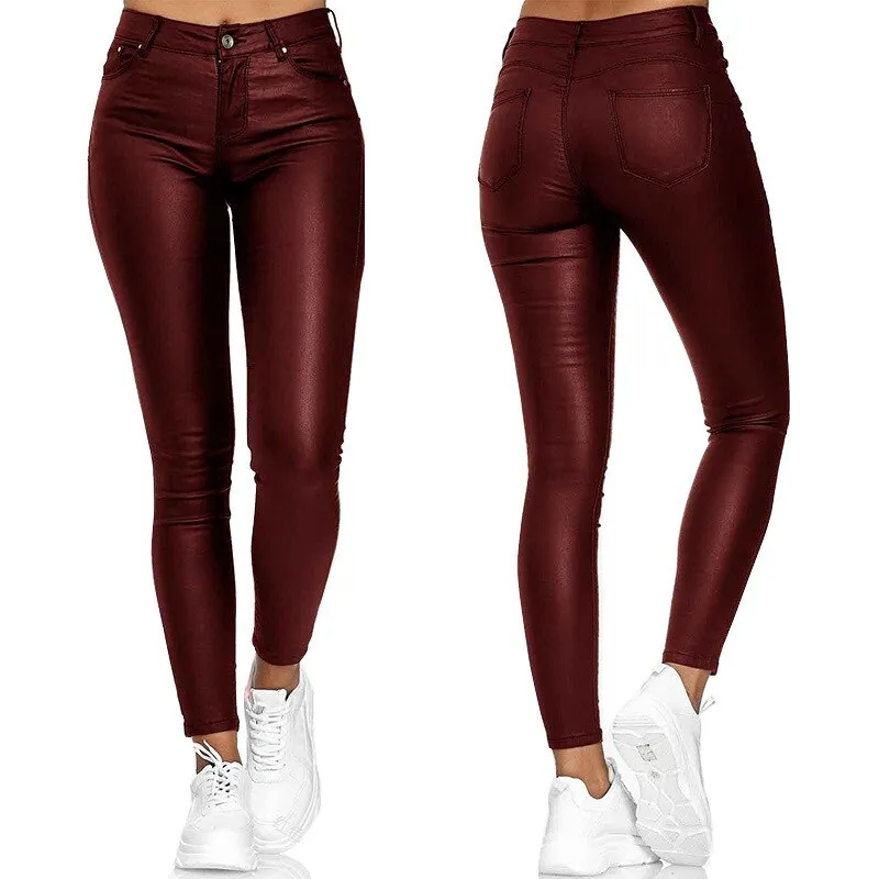 Diana® | Stretch Trousers In Leather Look