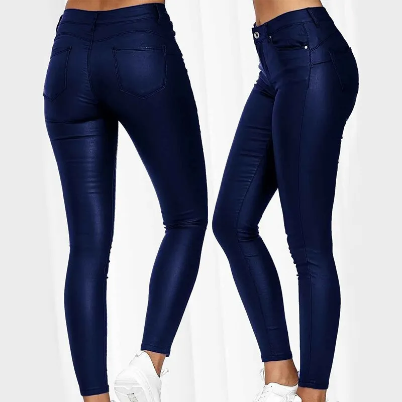 Diana® | Stretch Trousers In Leather Look