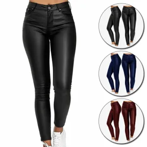 Diana® | Stretch Trousers In Leather Look