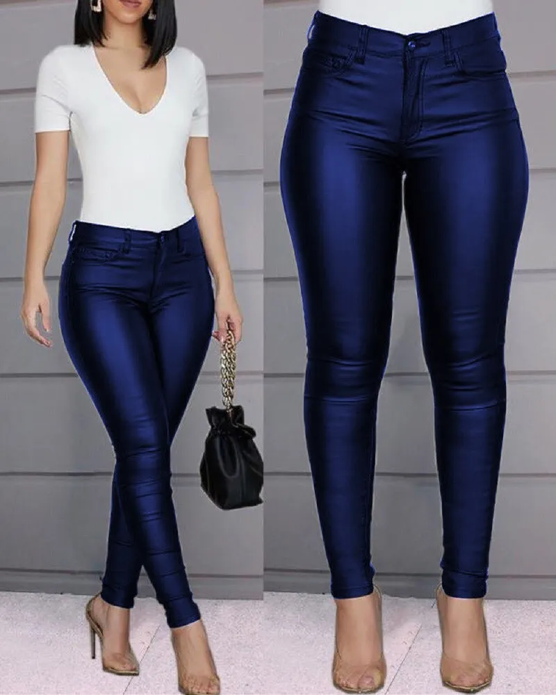 Diana® | Stretch Trousers In Leather Look