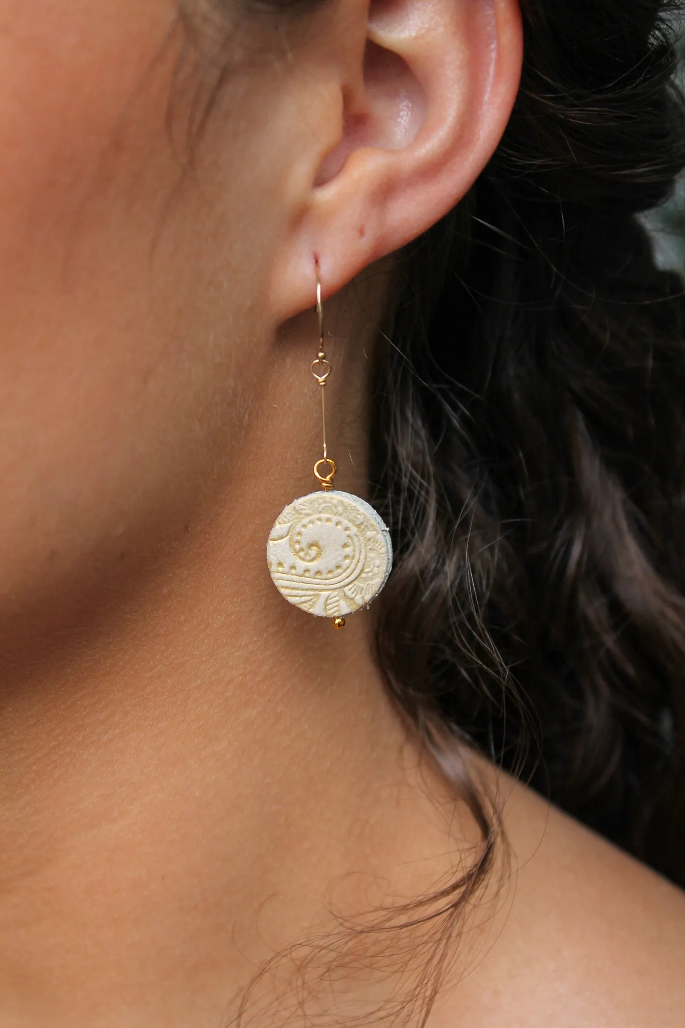 Disc Earring / Golden Elemental