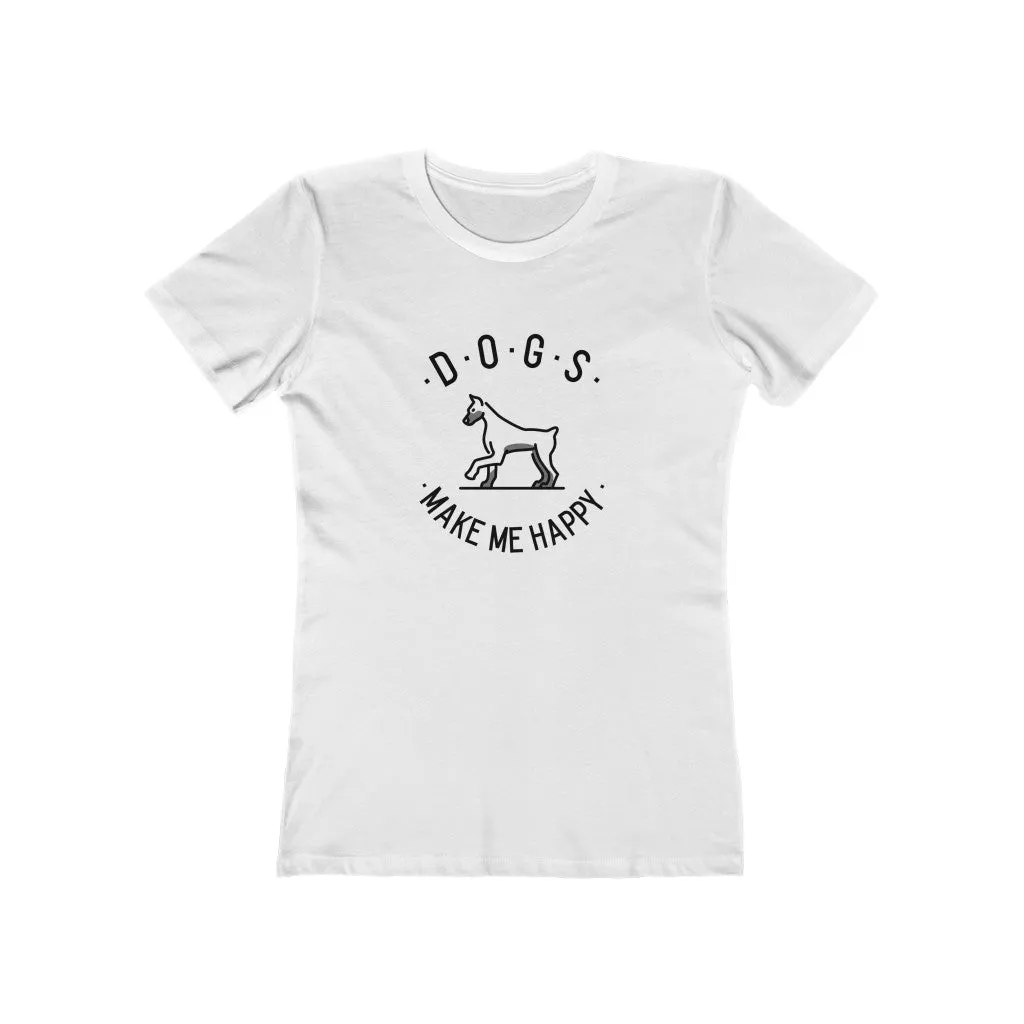 Dogs Make Me Happy Women's Tee