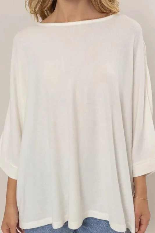 Dolman 3/4 Sleeve Top