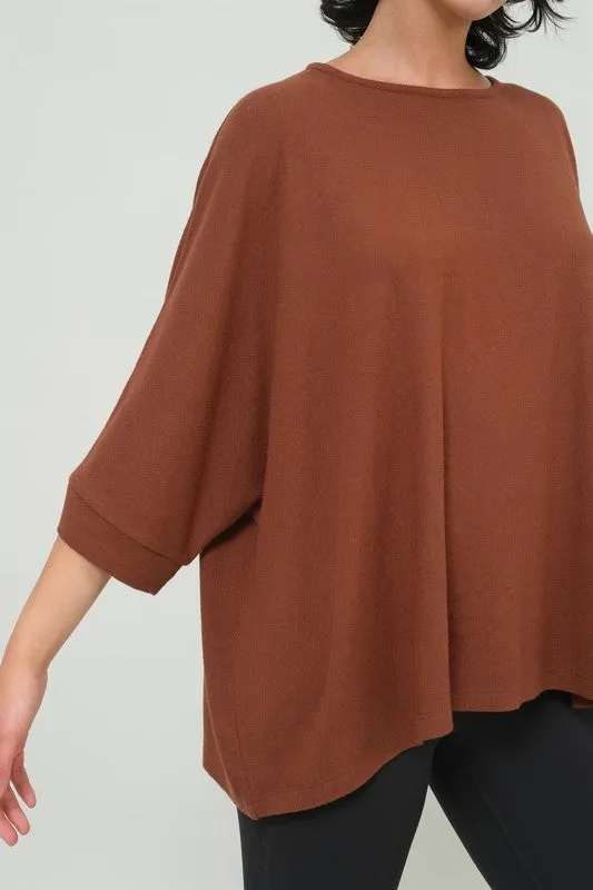 Dolman 3/4 Sleeve Top