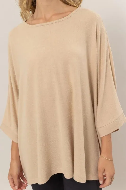 Dolman 3/4 Sleeve Top