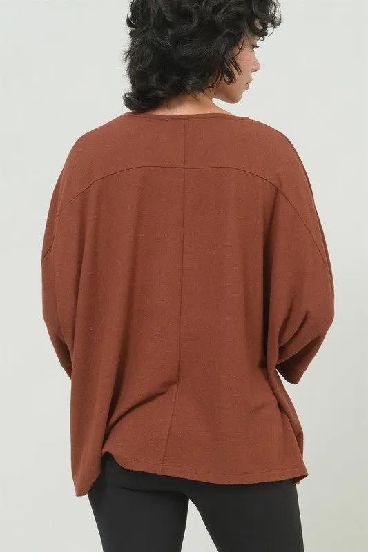 Dolman 3/4 Sleeve Top