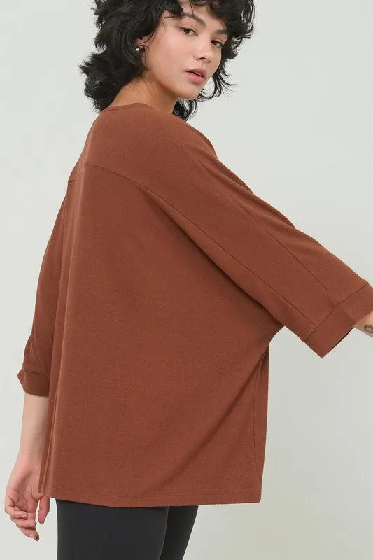 Dolman 3/4 Sleeve Top