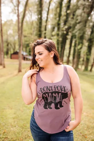 Don't Poke Mama Bear © Women's Scoop Tank (Black)