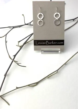 Double Silver Circle earring