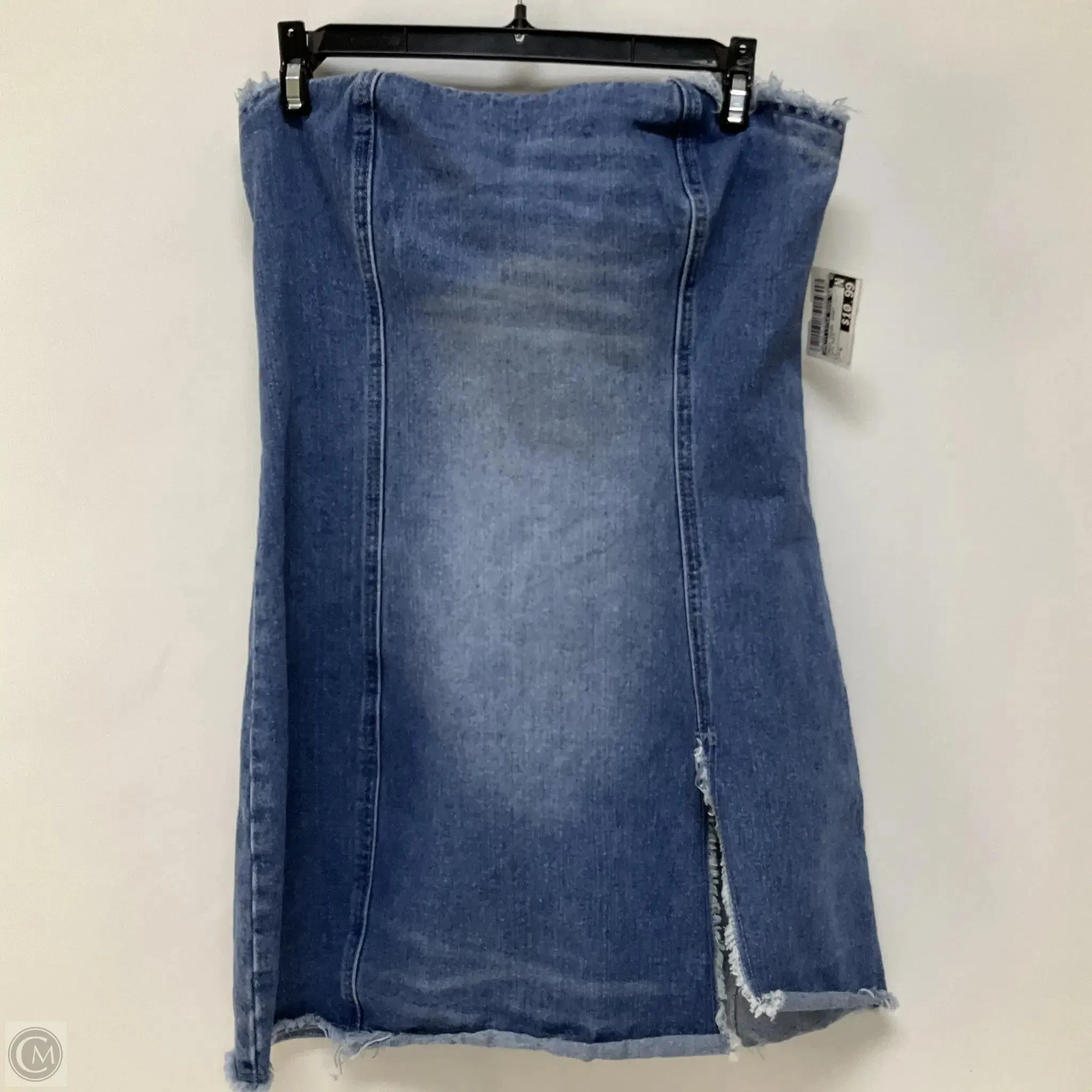Dress Casual Short By Pretty Little Thing In Blue Denim, Size: 6