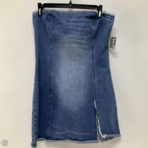 Dress Casual Short By Pretty Little Thing In Blue Denim, Size: 6