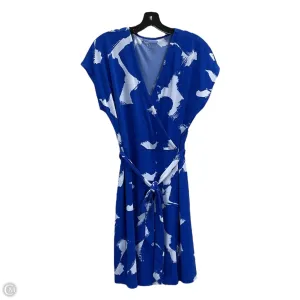 Dress Work By Nine West In Blue & White, Size: L