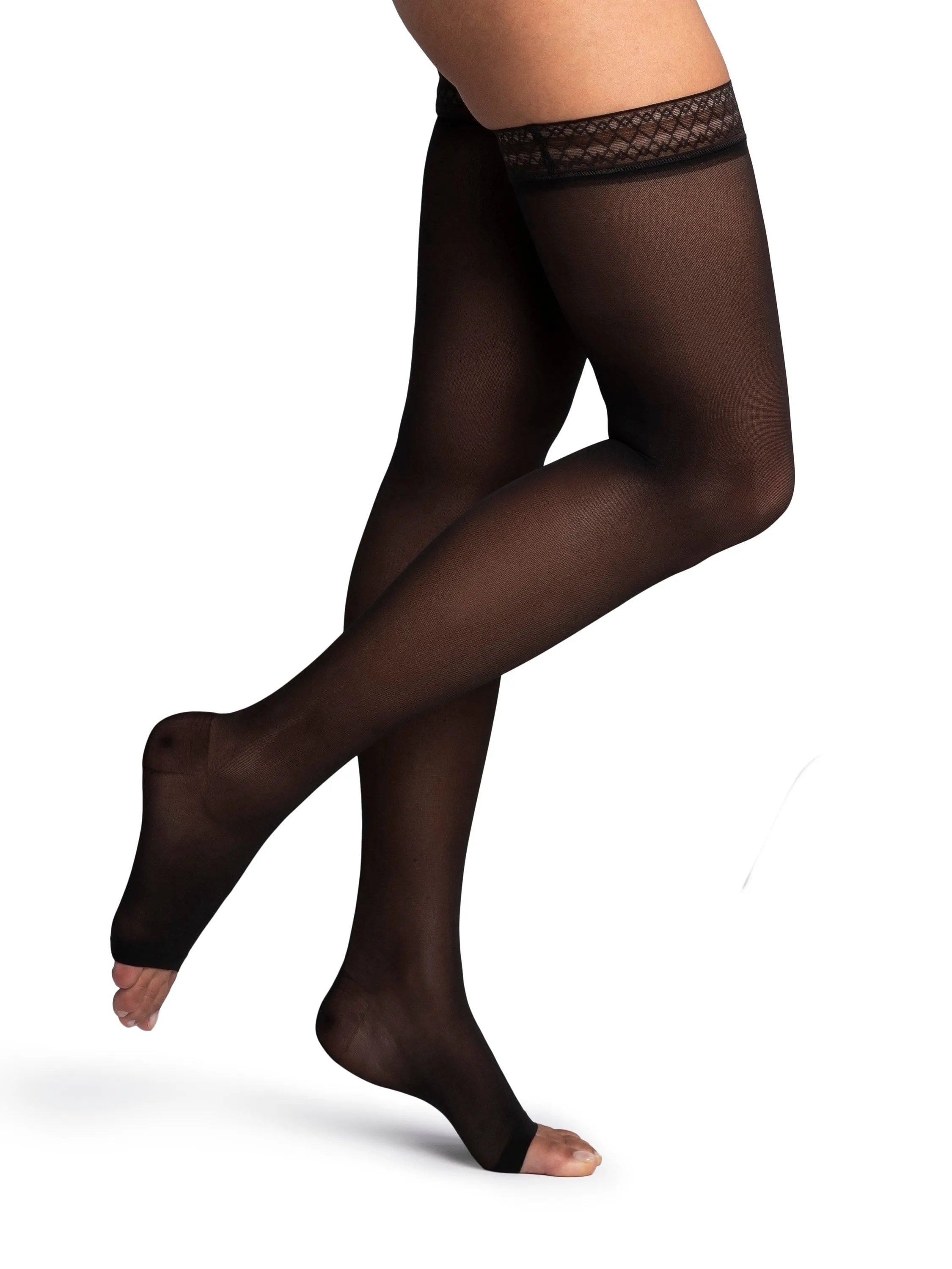 Dynaven Sheer Women's Thigh High  20-30mmHg-Open Toe