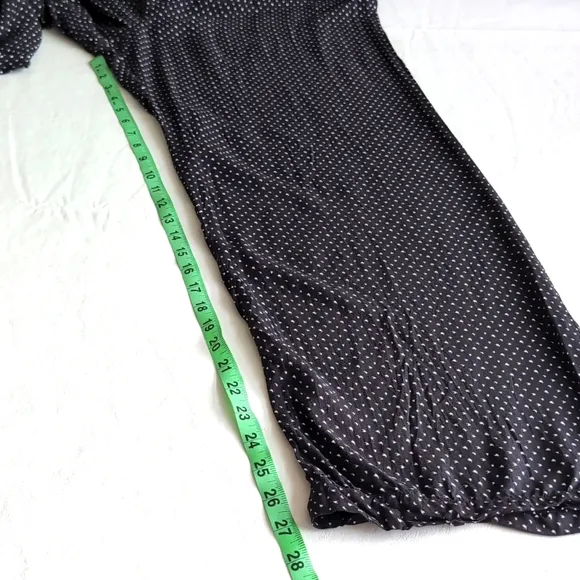 Eberjey Long Sleeved Pajama Set In Black &amp; White Women's Size Medium