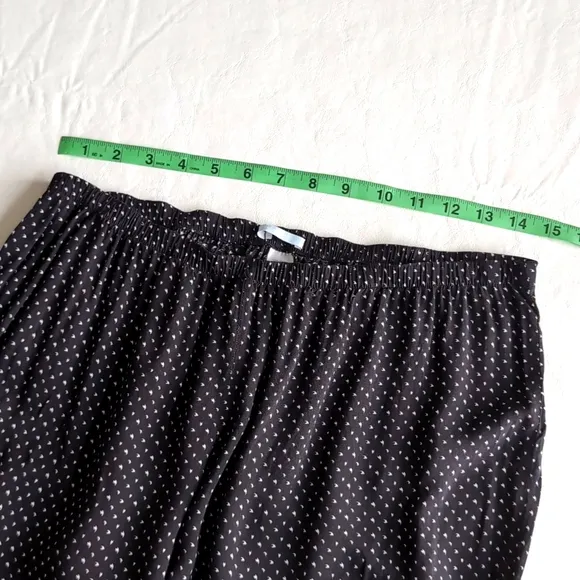 Eberjey Long Sleeved Pajama Set In Black &amp; White Women's Size Medium