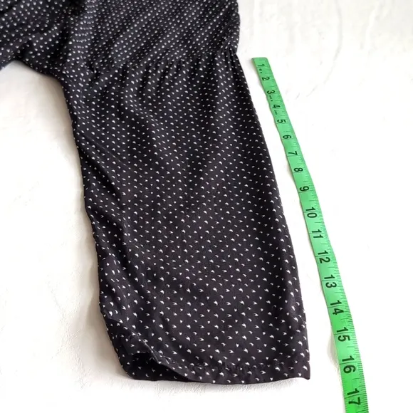 Eberjey Long Sleeved Pajama Set In Black &amp; White Women's Size Medium