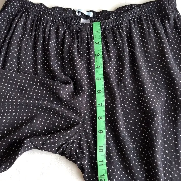 Eberjey Long Sleeved Pajama Set In Black &amp; White Women's Size Medium