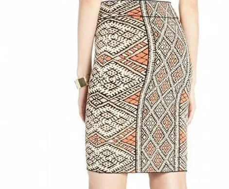 Elaborate Patterns Bodycon Pencil Skirt