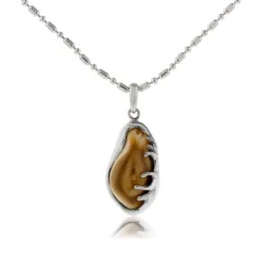 Elk Tooth Ivory Antler Pendant