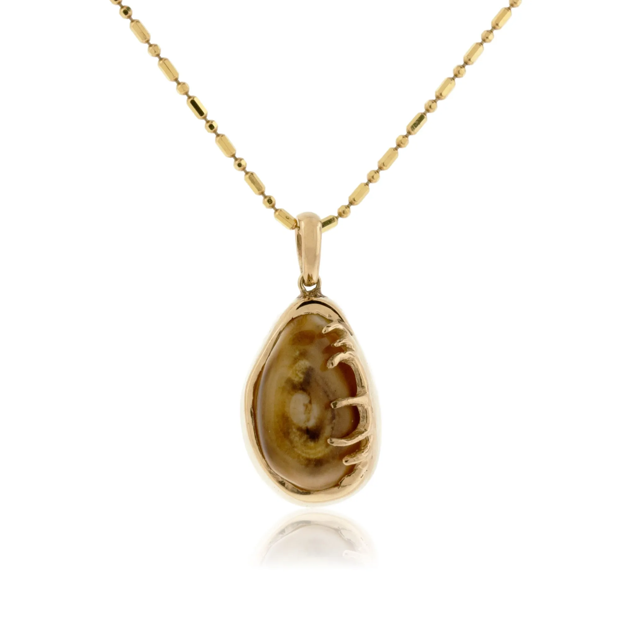 Elk Tooth Ivory Antler Pendant