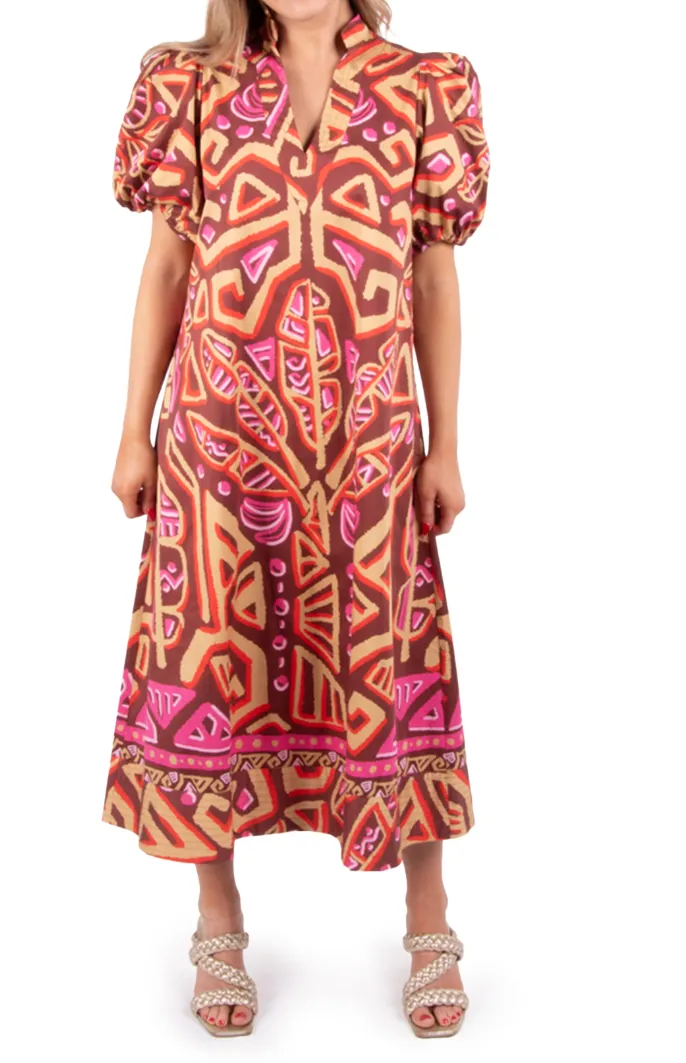 Emily McCarthy Hampton Dress - Tribal Palm