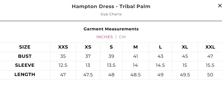 Emily McCarthy Hampton Dress - Tribal Palm