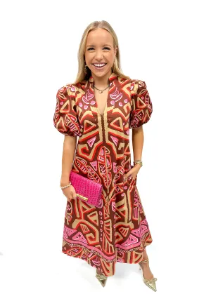 Emily McCarthy Hampton Dress - Tribal Palm