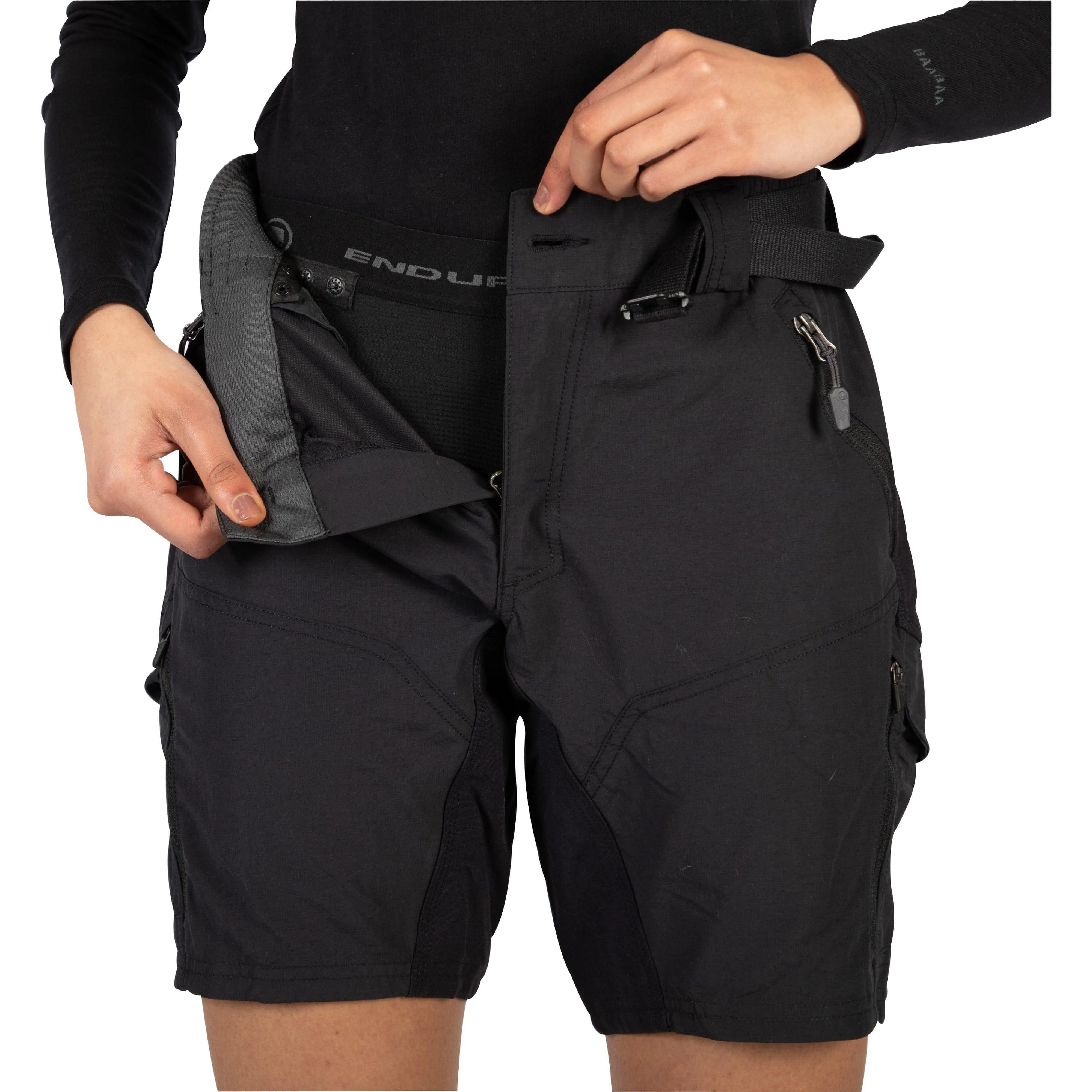 Endura Hummvee Womens Baggy Cycling Shorts With Liner - Black