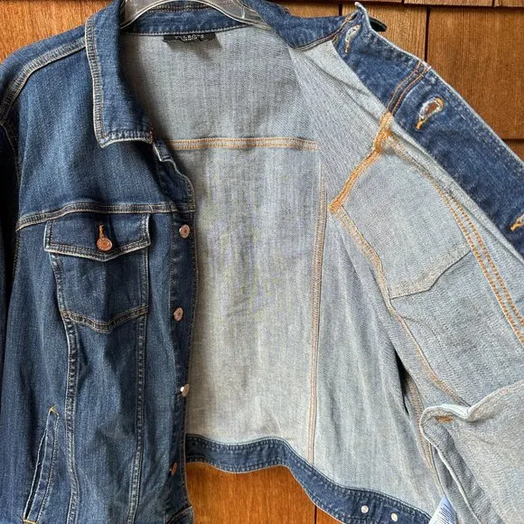 EUC Talbots Classic Denim Trucker Jean Jacket in Women's 3X Petite
