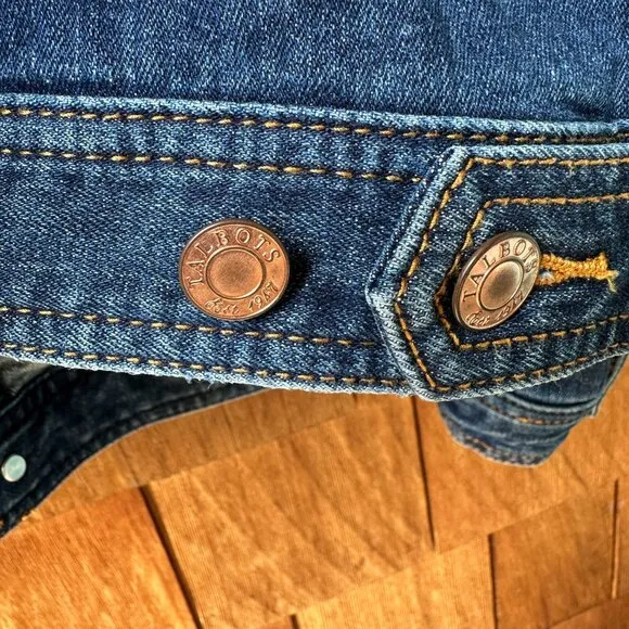 EUC Talbots Classic Denim Trucker Jean Jacket in Women's 3X Petite