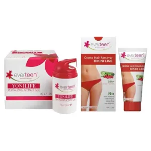 everteen Combo - Yonilife Revitalizing Gel 30g and Silky Bikini Line Hair Remover Creme 50g - 1 Each