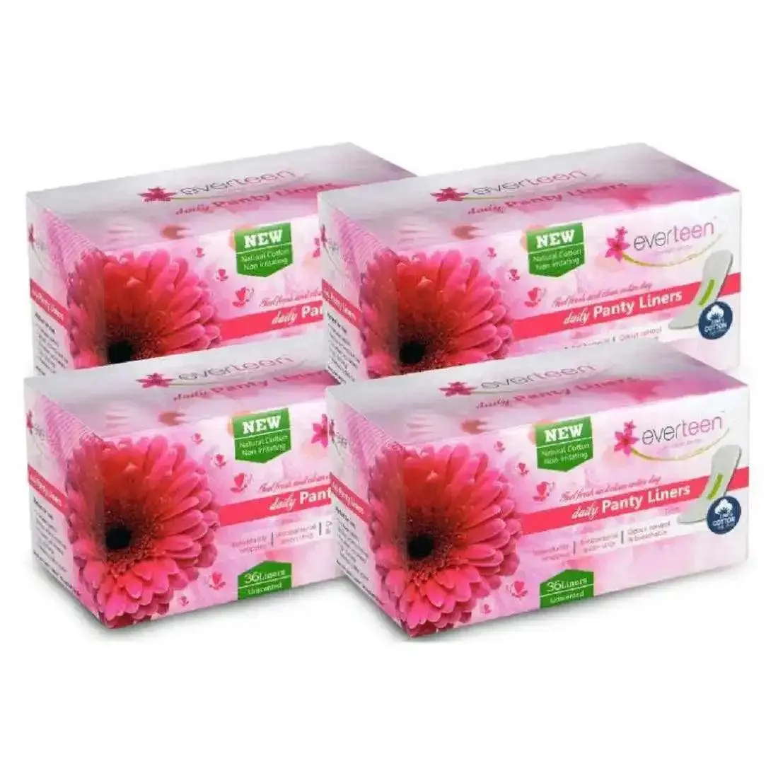 everteen Daily Panty Liners with Neem, Aloe Vera for Vaginal Discharge and Urinary Incontinence in Women