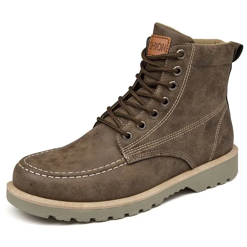 Fall Men's Biker Boots Short Boots Tooling Boots