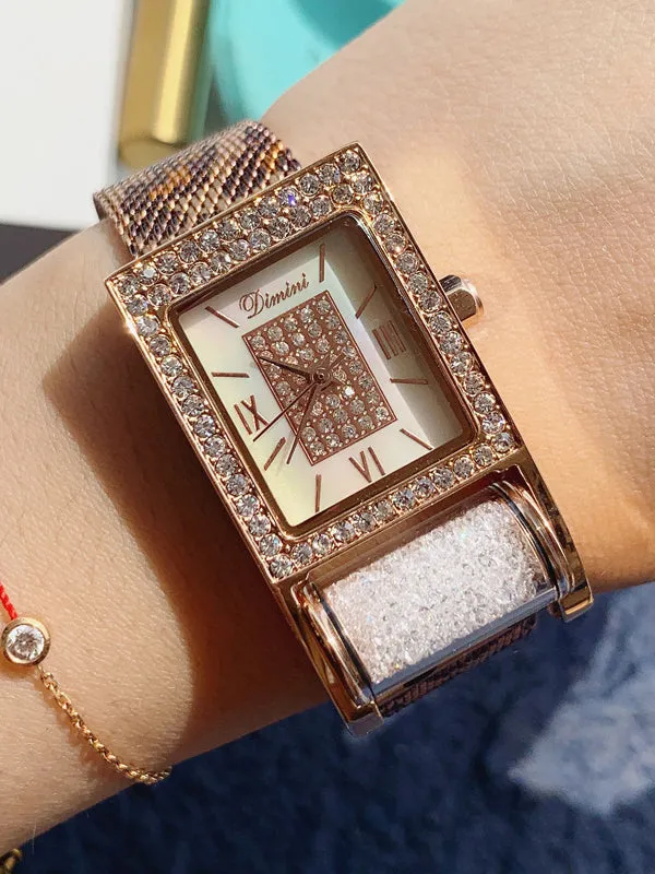 Fashion&Classic Square Pattern Women's Watch