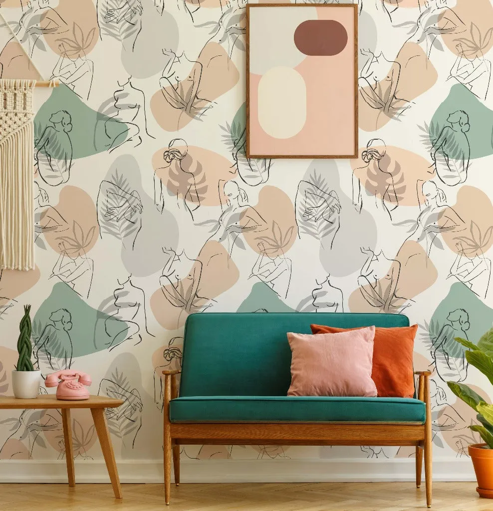 Feminine Form  Wallpaper Mural