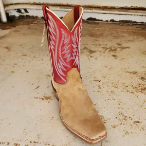 Fenoglio Picosa Creek Exclusive Havana Nubuck w/ Red Mezkite - The Alpine Red Boot - FB00101624