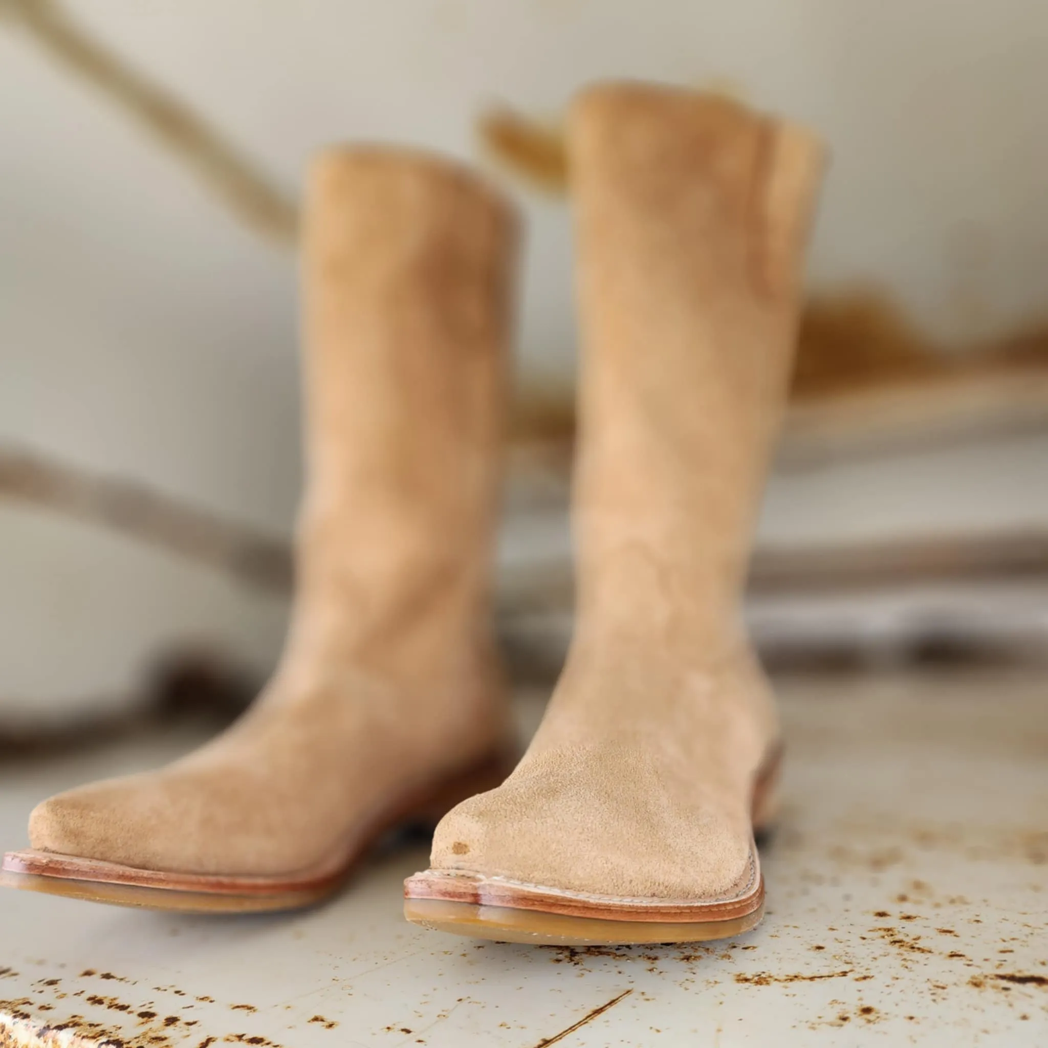 Fenoglio Picosa Creek Outfitters Special Order Boot - Tan Victoria Roughout w/Tan Victoria Roughout