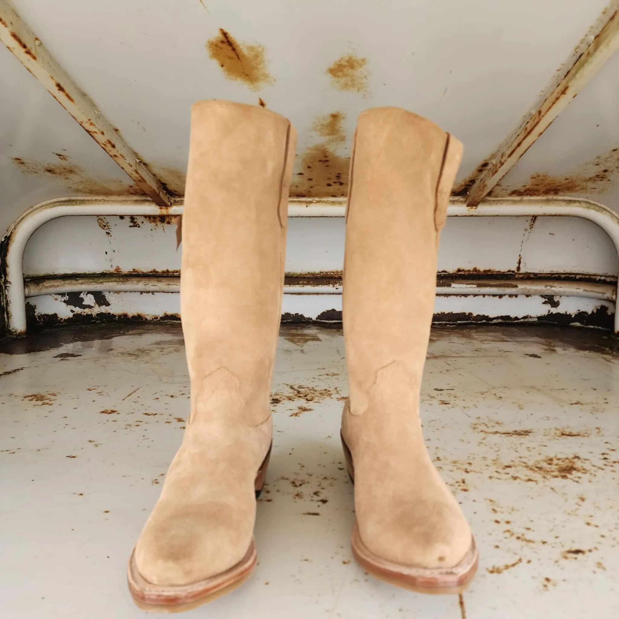 Fenoglio Picosa Creek Outfitters Special Order Boot - Tan Victoria Roughout w/Tan Victoria Roughout