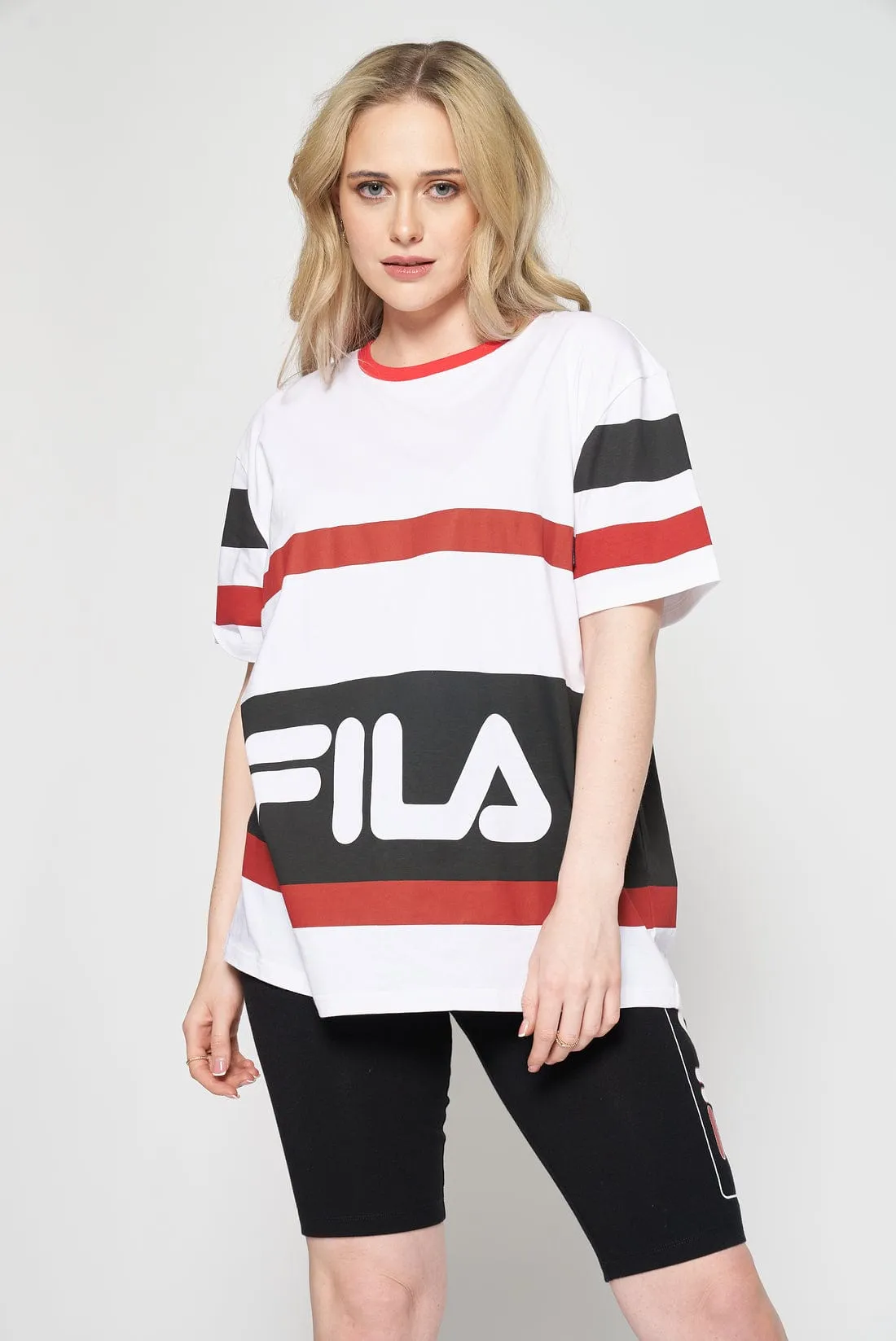 Fila Mens Stella T-Shirt White/Black