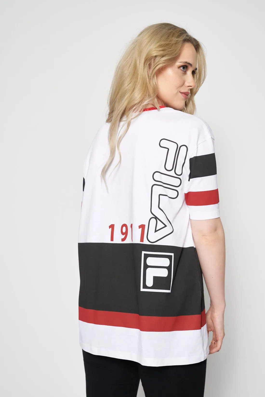 Fila Mens Stella T-Shirt White/Black