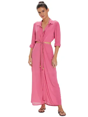 Flora Detail Long Cover Up ::RET