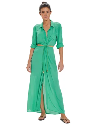 Flora Detail Long Cover Up ::RET