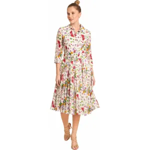 Floral and Butterfly Mix Print Dress