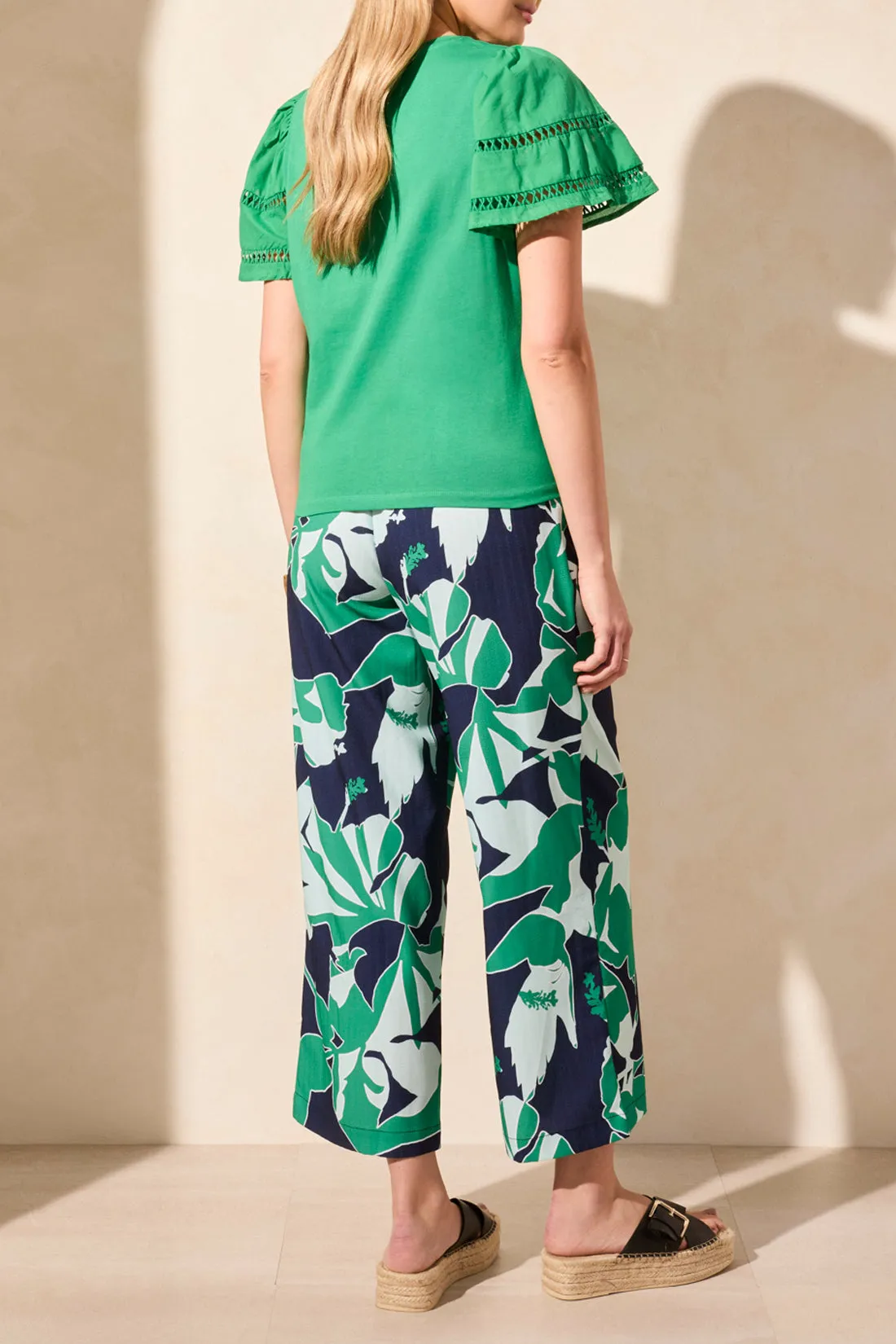 Flutter Sleeve Top - Kelly