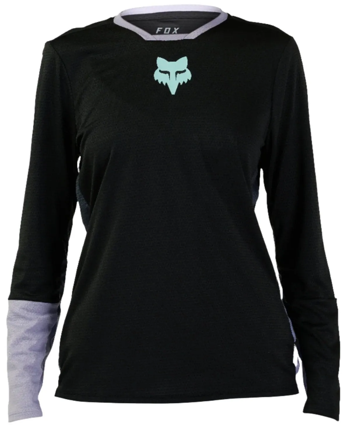 Fox WOMENS DEFEND RACE LS JERSEY - Black