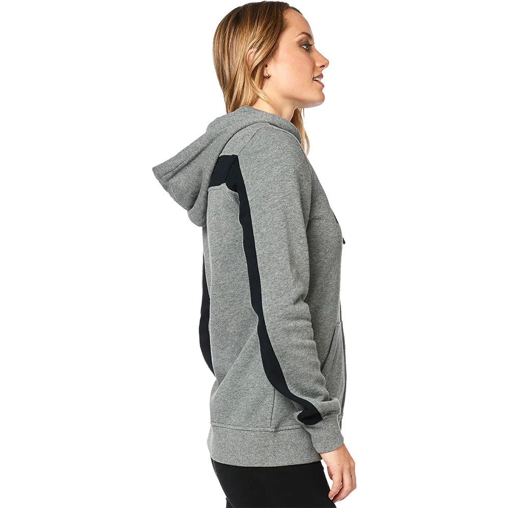 FOX WOMENS SOLO ZIP FLEECE HOODY [HEATHER GRAPHITE]